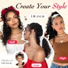 Sidaila Ponytail Extension, 18 Inch Drawstring Ponytail Curly Fake Ponytail