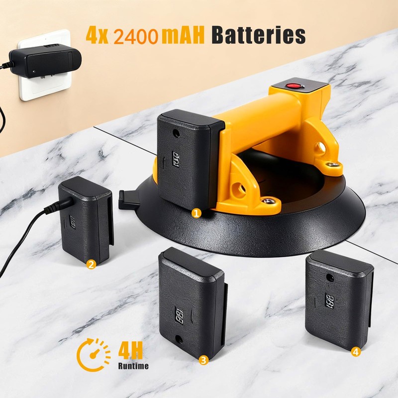 ZUOS Electric Glass Suction Cups(Suitable for Flat and Rough Surfaces)