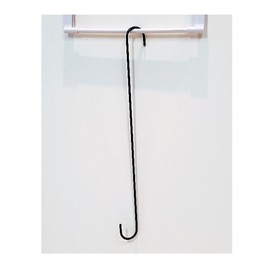 (Collection exhibition) S-shaped steel ring black Black_20cm 8ea