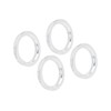 Partuto 4pcs 73.1 to 57.1 mm Aluminium Alloy Car Hub