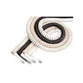 Curley Cord L-H4DU-12-CG Handset Cord - Charcoal Gray44; 12 ft.