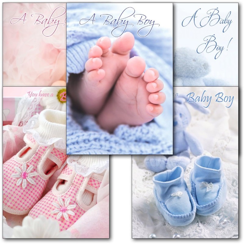 doodlecards Pack 20x Mixed New Birth Congratulation Cards. Multipack New