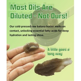 Batana Oil for Hair Growth, 100% Natural Pure Nubidoolife and Revitalize for Smooth, Tangle-Free Hair, Batana Hair Mask Hair Growth Prevent Hair Loss for Men & Women