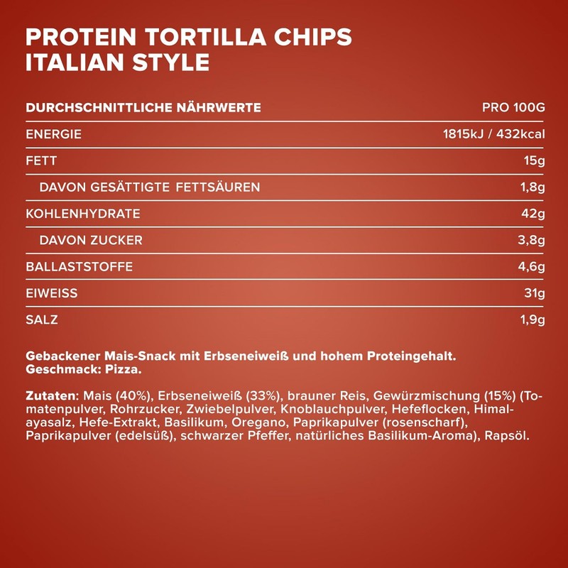 IronMaxx Protein Tortillas Vegan High Protein, Geschmack Italian Style, 1x