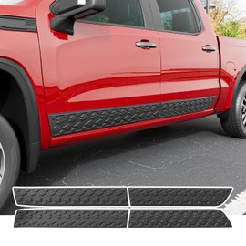 CZmenghe Door Molding Trim Compatible with 2019-2025 Chevy Silverado GMC Sierra 1500 Crew Cab Rocker Panel Molding Trim Protector Replacement for 2019-2025 Chevy Silverado Accessories