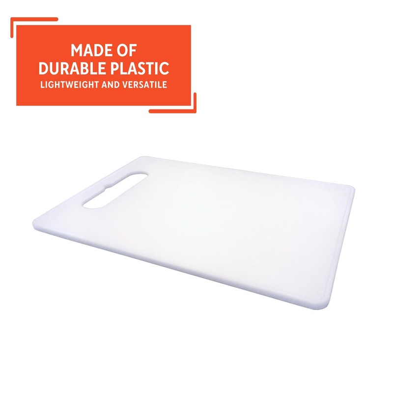 IMUSA 14x10in Plastic Cutting Board, White