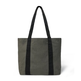 ADYAN Canvas Bag Pack of 2 Cotton 12 Oz Reusable Canvas Tote Bags for Shopping Grocery DIY Painting and Crafts (Olive Green)