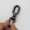 [FUSSED] 2-piece Set Spring Keychain, Carabiner Hook, Lost Prevention, Easy