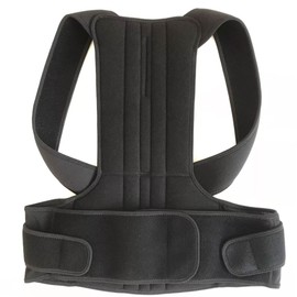 Zen Zen Faja corrector de postura y soporte deportivo con 2 barras de apoyo Unisex hombre y mujer (Negro, S)