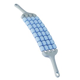 Frediuo Massage Roller Stick, Muscle Relaxer Waist Arms Shoulders Stomach Buttocks Thighs, Manual Massager Massage Tool, Blue