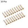 sourcing map M6x40mm Furniture Bolt Hex Socket Drive Round Head