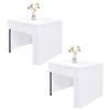 Wolkemer 2 Pack Open Back Fitted Tablecloth Square 34x34 Inch,