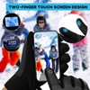 Vilico Men's Winter Gloves Waterproof Touchscreen Fleece Warm Thermal Winter
