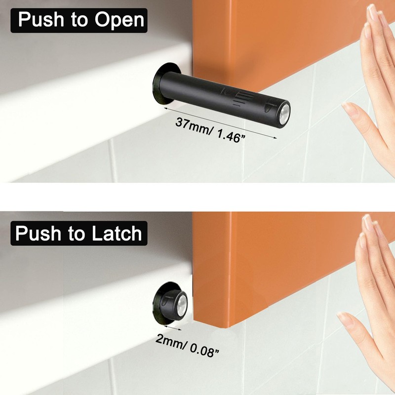 4.21" Push to Open Cabinet Hardware CBRIVE 10 Pack Push