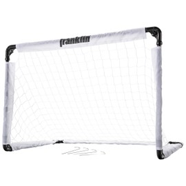 Franklin Sports Kids Mini Soccer Goal - Backyard Folding Net for Kids + Toddlers - Portable Steel Goal for Youth Soccer - 36" x 24"