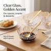 Sakura Shape Clear DipClear Blossom Glass Dip Bowls 6 Pcs