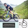 Bicycle Lock 2 Pieces Reinforced Cable 60 cm High Performance