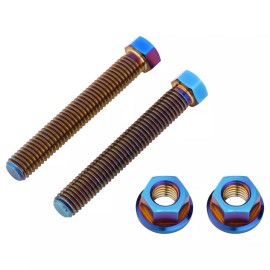 Tusk Titanium Axle Adjuster Bolts Burnt Blue For Honda CRF250R Works Edit. 2025
