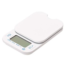 Pearl Metal Digital Kitchen Scale, 4.4 lbs (2.0 kg), Quantity HAKARI D-6466, White