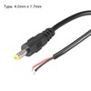 uxcell 2pcs DC Power 4.0mm x 1.7mm 3A 30cm Barrel