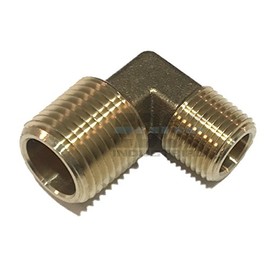 EDGE INDUSTRIAL Forged 90º Male REDUCING Elbow 1/2" MNPT x 3/8" MNPT Fuel/AIR/Water/Oil/Gas WOG (Qty 01)