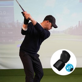 Golf Swing Training Aid - Golf Wrist Training Aid with Ball | Sport Exerciser, Muscle Strengthening Equipment for Home Outdoor Playground Range Green