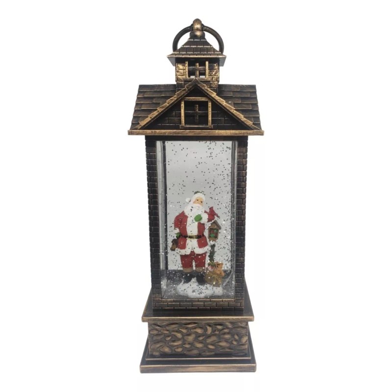 Santa Claus Farol Navideño Santa Claus Luz Led Musical Adornos