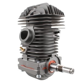 Gioong MS250 42.5mm Cylinder Assembly for STIHL 023 025 MS230 MS250 Chainsaw - Complete with Spark Plug, Crankcase Connector