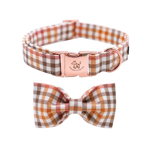 Elegant little tail Dog Collar with Bow, Comfotable Dog Bowtie,
