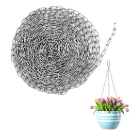 Stainless Steel Chain Sold by the Metre, 10 m Link Chain Sold by the Metre, 1.5 mm Chains, Suitable for Hanging Dumbbell Bags, Hammocks, Dog Leads, Clothes and Hanging Plants