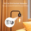 SinLoon 10 Pcs E27 to E14 Socket Adapter E27 to