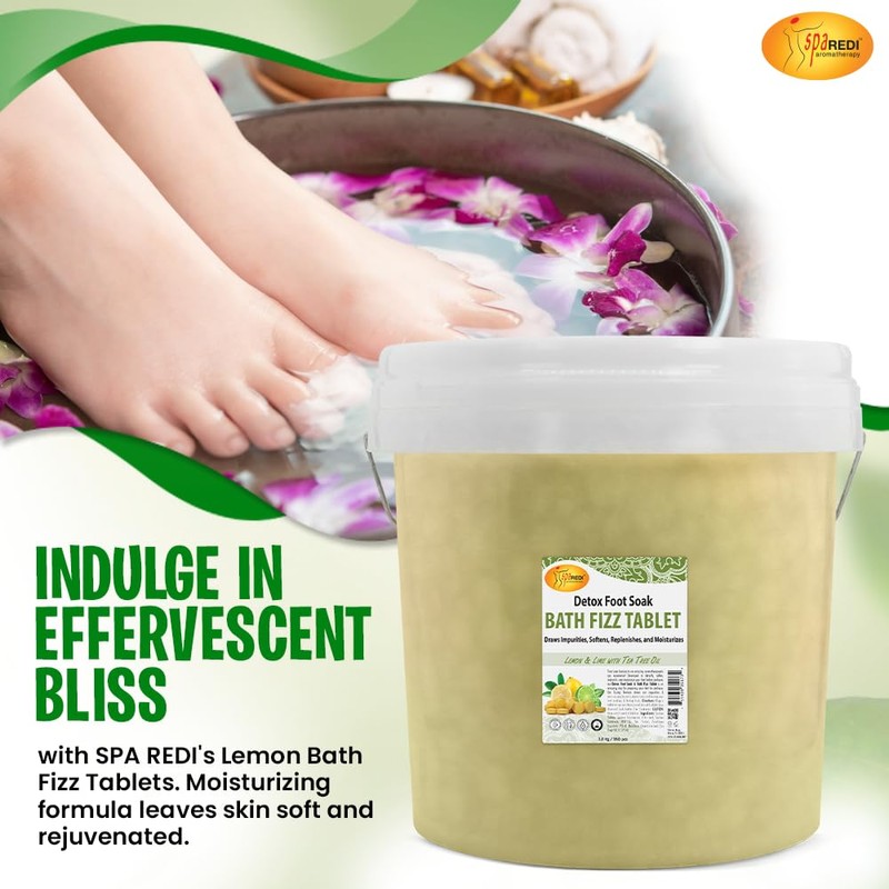 SPA REDI - Bath Fizz Tablets - Lemon Scented -