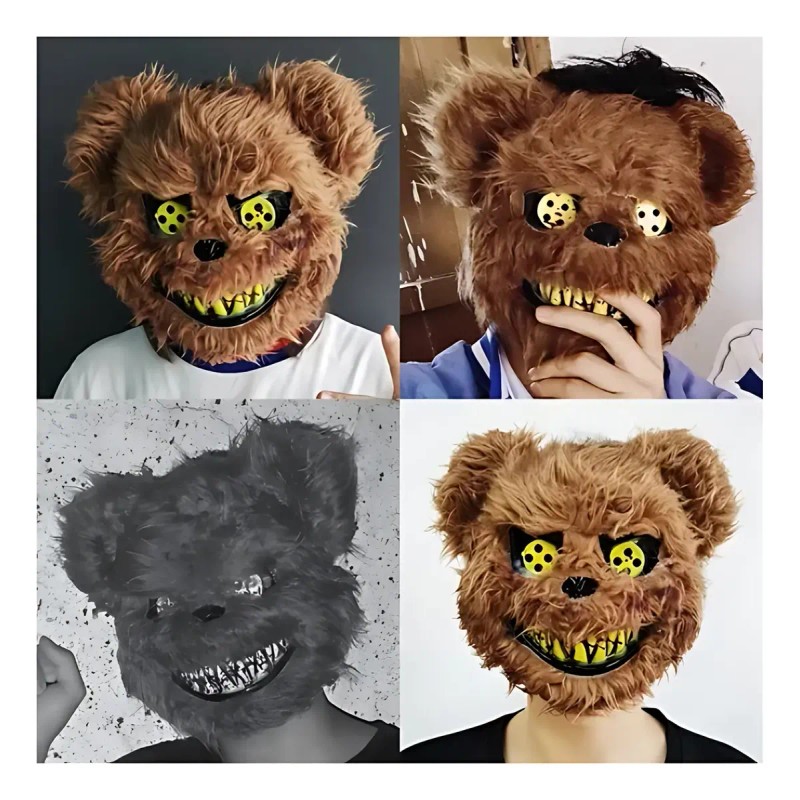 Mascaras Halloween De Conejo Y Oso Sangriento Miedo Fiesta