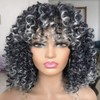 Short Curly Afro Wigs for Black Women Curly Wig with