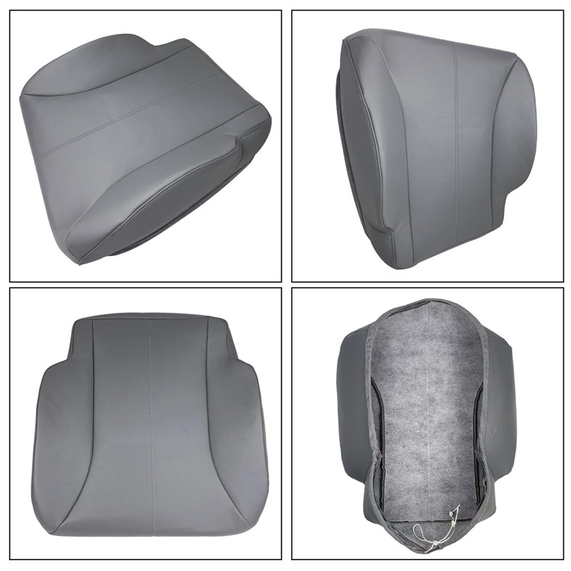 labwork Front Driver Side Bottom Gray Artificial Leather Seat Cover
