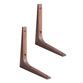 Uonlytech 2pcs Triangular Wall Panel Flower Stand Wooden Shelf Brackets Wooden Brackets for Shelves Wooden Brackets for Brace Brackets L- Shaped Hanging Corner Support Plant