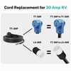 FIRMERST 3 Prong Replacement 30 amp RV Power Cord 30
