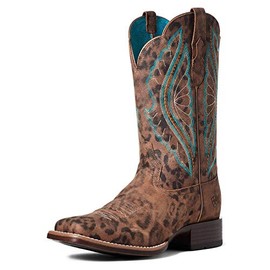 ARIAT BMVY9 Womens PrimeTime Western Boot Faded Leopard 10