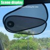 UHANBUT Car Side Window Sunshade, Rotatable Sun Blocker with Suction