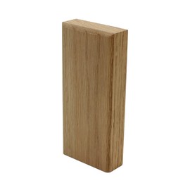 1" x 2 3/4" x 6" Oak Plain Base Block, Trim Molding (1)