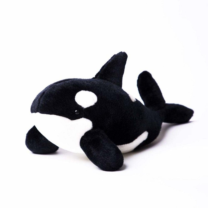 TAMMYFLYFLY Stuffed Toy Orca Whale - 12" Plush Killer Whale