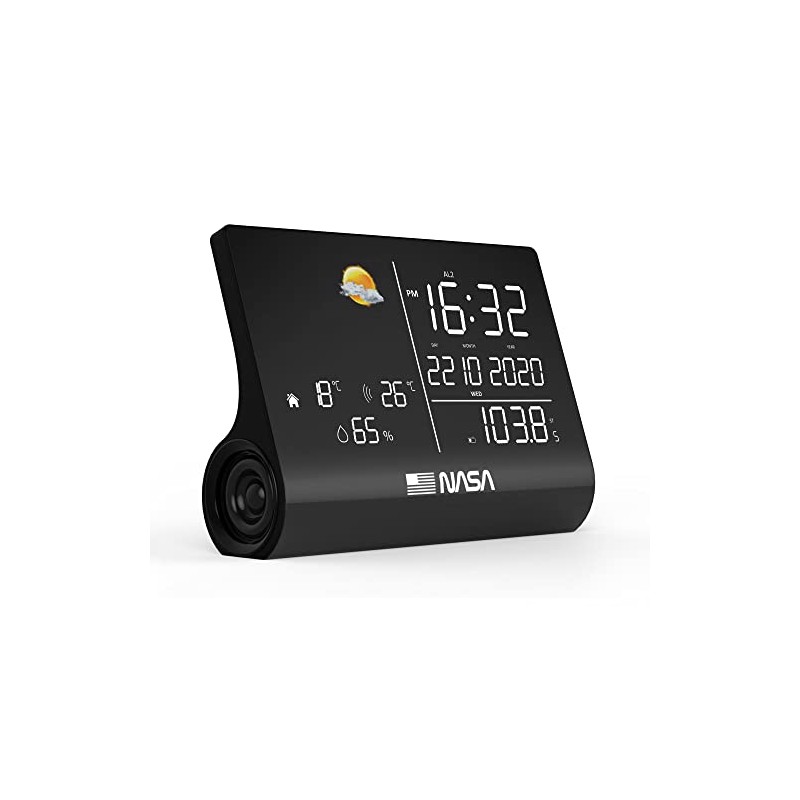 NASA - Weather Station and Bluetooth Speaker WSP1300 Black -
