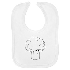 Azeeda 'Broccoli' Soft Cotton Baby Bib (BI00063003)