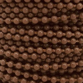 FQTANJU 10 Yards Roller Shade Blind Beaded Chain Cord, Coffee Plastic, Perfect for Roller Blind Fitting & Repair