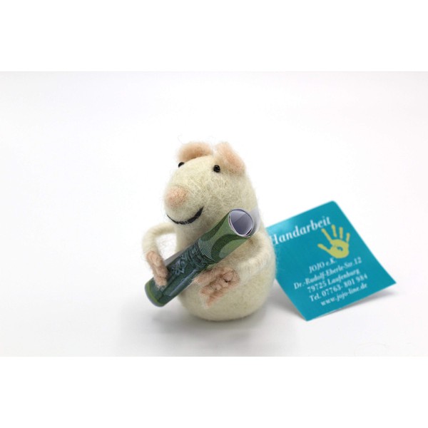 Froschkönig White Felt Money Wallets - Small