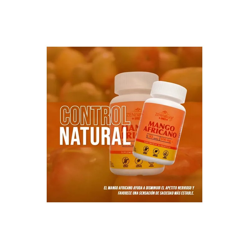Mango Africano 30 Caps De 500 Mg Control De Peso