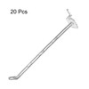 sourcing map 20pcs Clear Pegboard Hooks 6" Length Plastic Peg