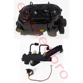 espeedpro21 GM Style Black Power Master Cylinder Disc Disc Proportioning Valve Brake Kit