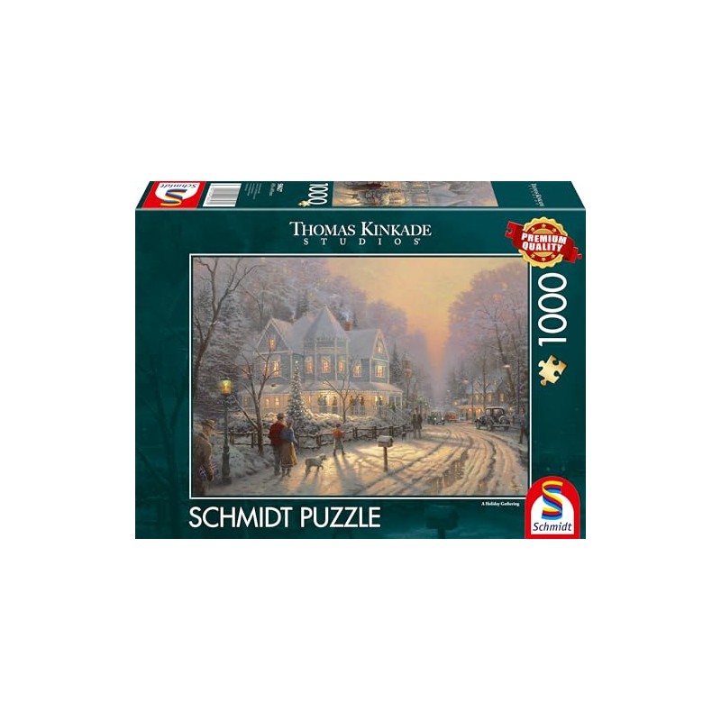 Schmidt Spiele 58627 Festive Christmas Days Thomas Kinkade Jigsaw Puzzle