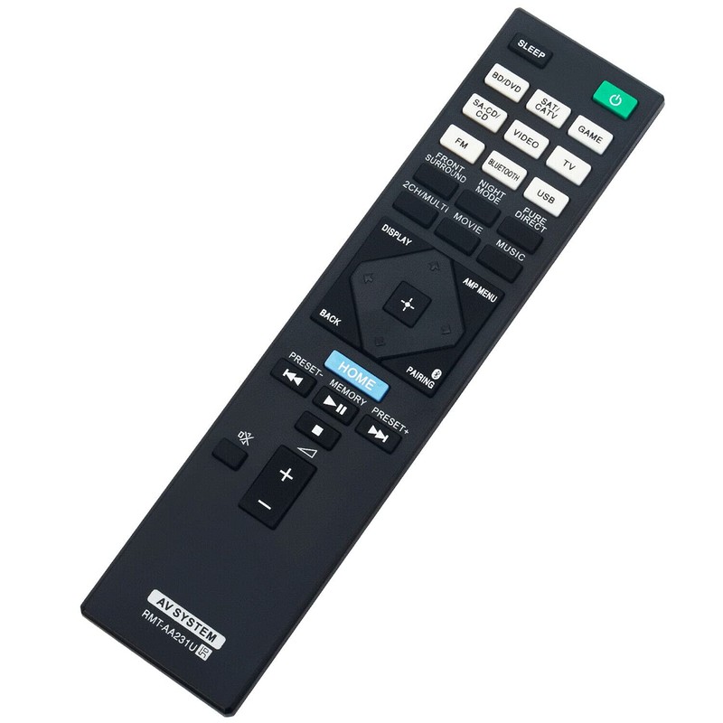 RMT-AA231U Replace Remote Control for Sony Home Theater AV Receiver